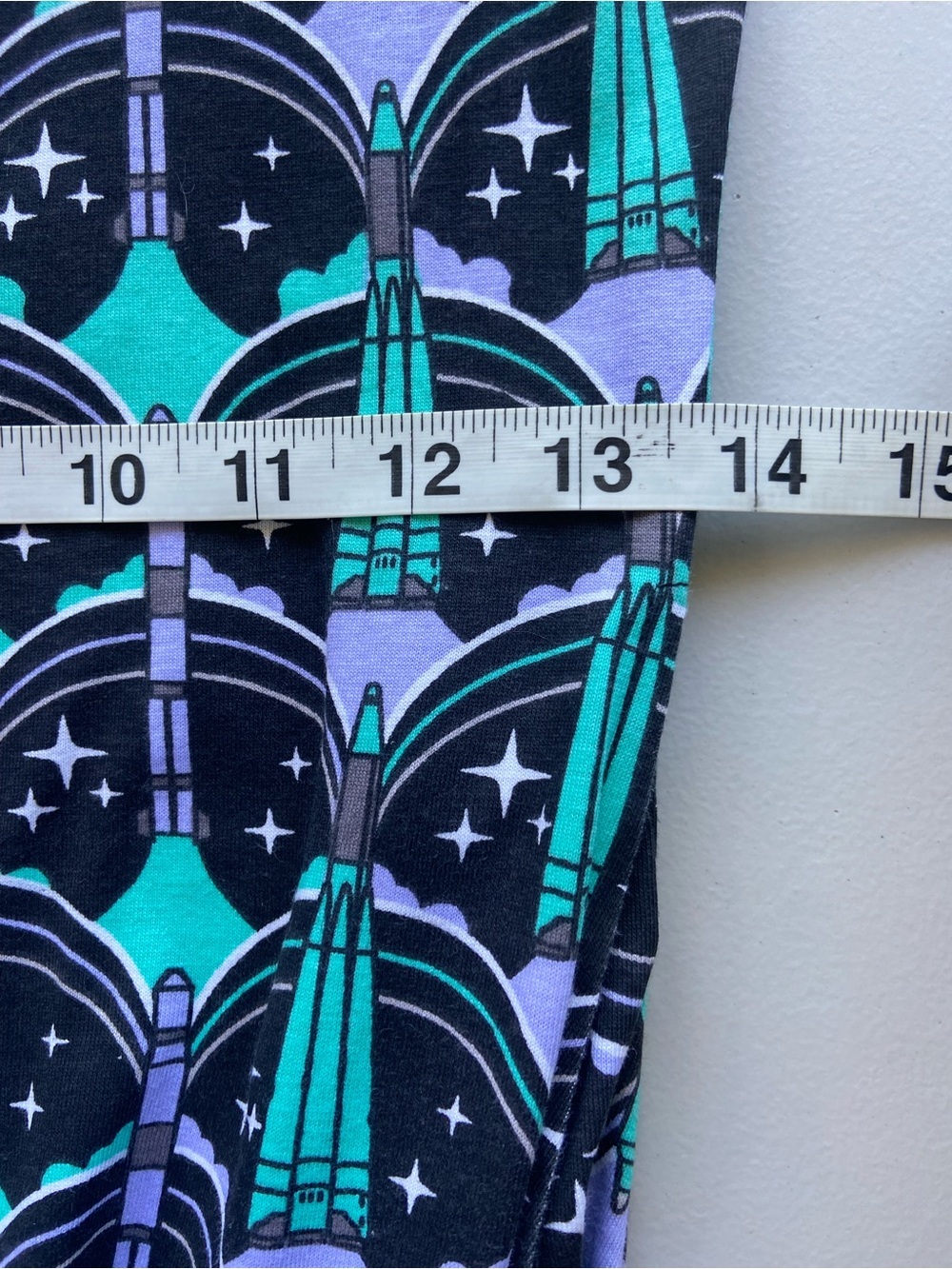 Svaha Rocket Print Midi Dress Science Space STEM Teacher Purple Cotton XS - Picture 8 of 11